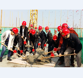 九游体育网页版登录入口方大城封顶仪式顺利举行